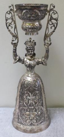 Appraisal: SILVER Large and Impressive German Wedding Cup th or th