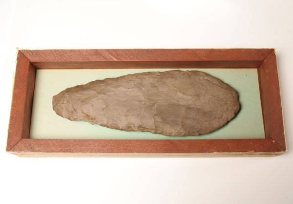 Appraisal: Dover flint spade with polished bit from Jones farm south