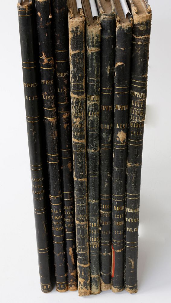 Appraisal: Group of Bound Volumes of Whalemen s Shipping List and