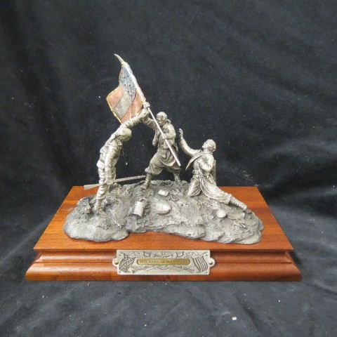 Appraisal: Chilmark Pewter Figurine Bovaves in Manassas civil war scene by