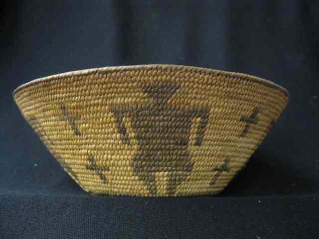 Appraisal: Indian Basket Pima or White Mt Appachecross human element design