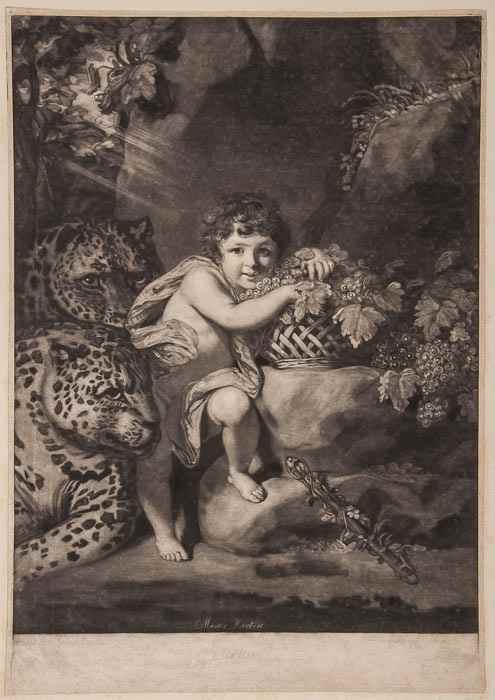 Appraisal: John Raphael Smith - Portrait of Master Herbert as Bacchus