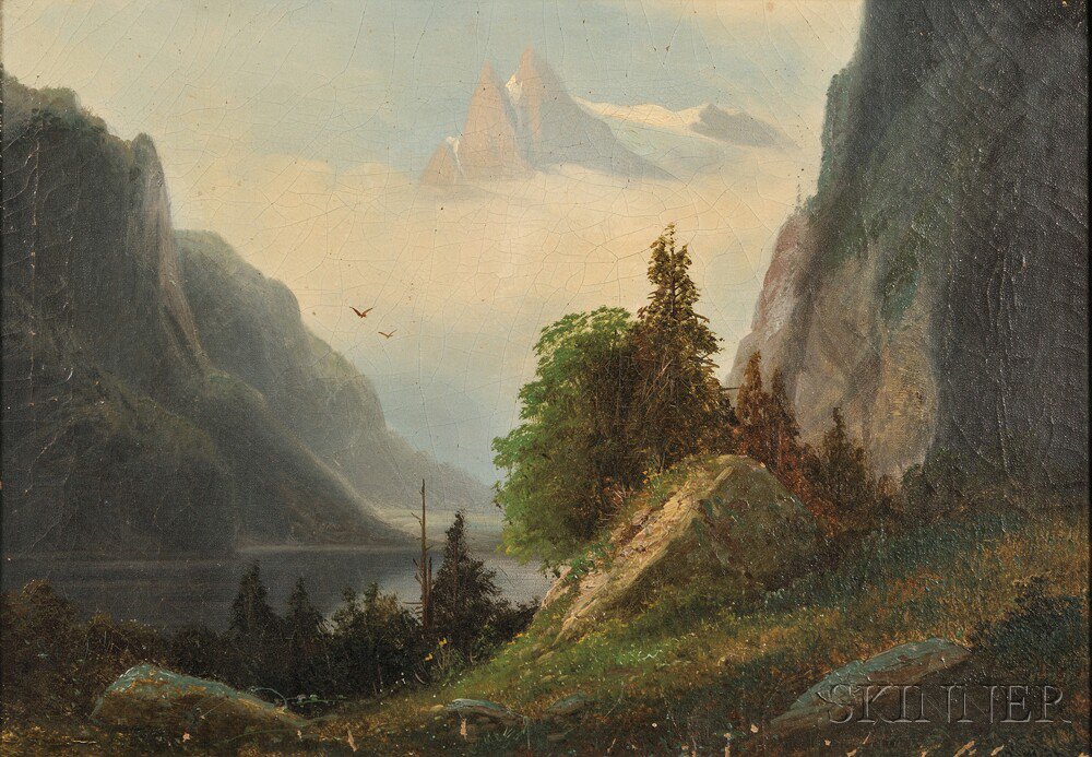 Appraisal: Attributed to John Joseph John Englehart American - Mountain Landscape