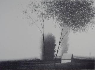 Appraisal: Robert Kipniss lithograph Robert Kipniss American - - ''First Light''