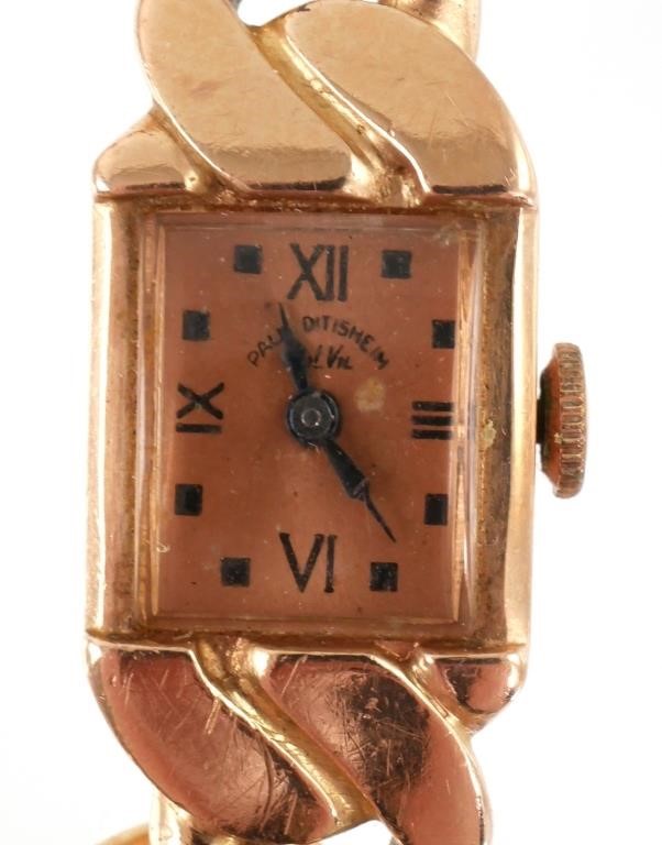 Appraisal: Paul Ditisheim SolVil watch with k rose gold case and