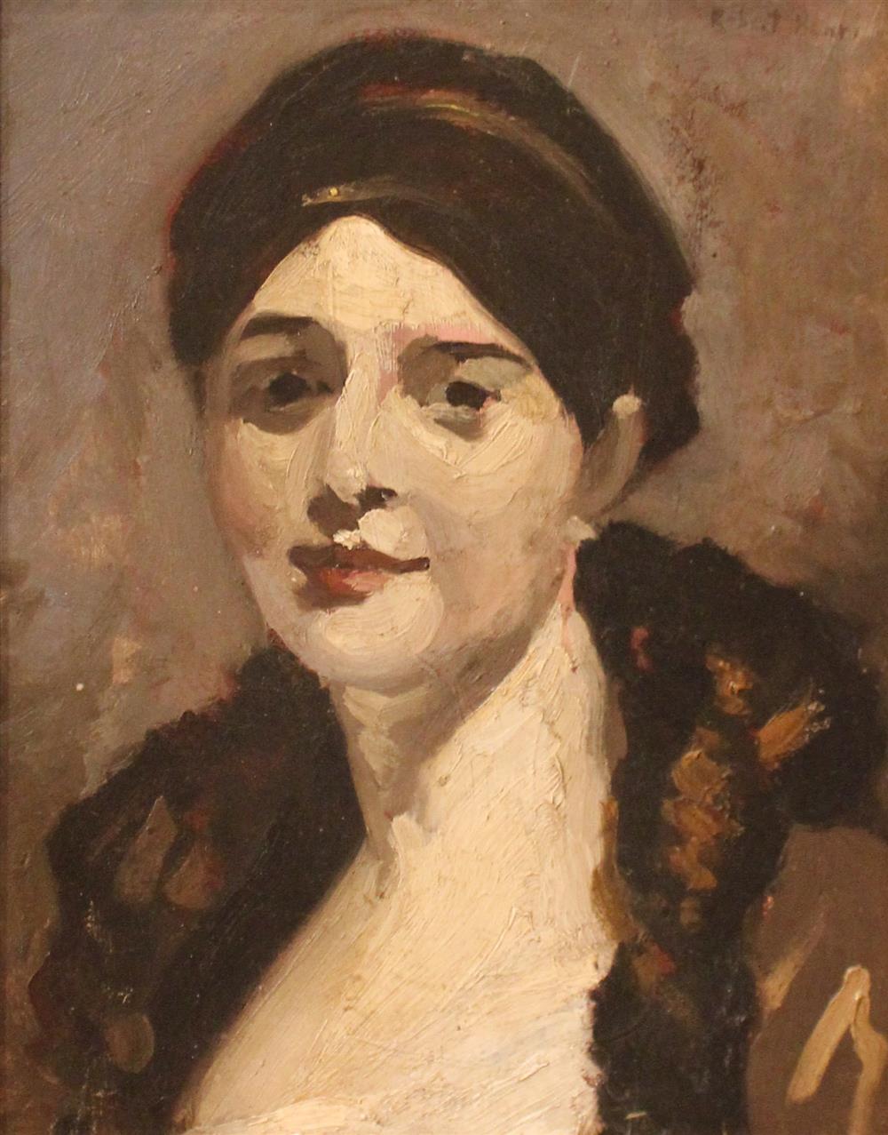 Appraisal: STYLE OF ROBERT HENRI AMERICAN - PORTRAIT OF A WOMAN