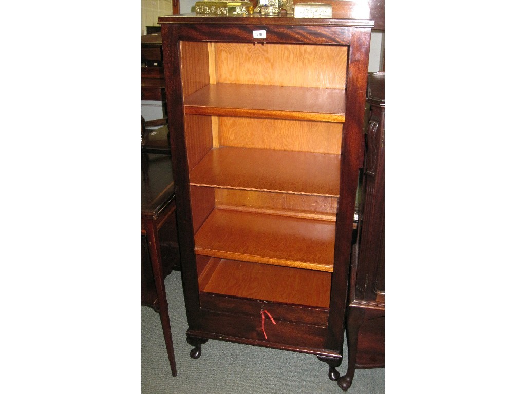 Appraisal: Louvre sliding door bookcase key in office