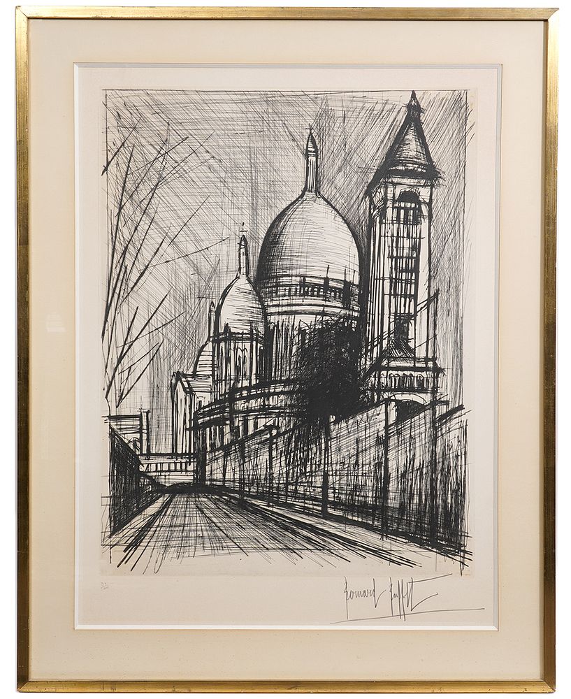 Appraisal: Bernard Buffet 'Le Sacre-Coeur a Montmarte' Bernard Buffet France -