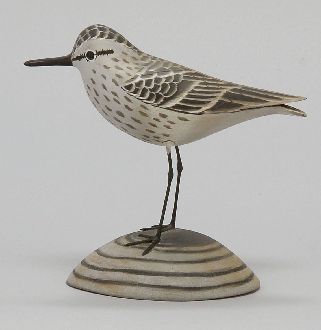 Appraisal: LIFE-SIZE SANDPIPER By James Lapham of Dennisport Massachusetts Mounted on