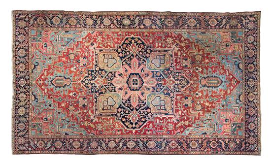 Appraisal: Sale Lot A Heriz Wool Rug first half th century