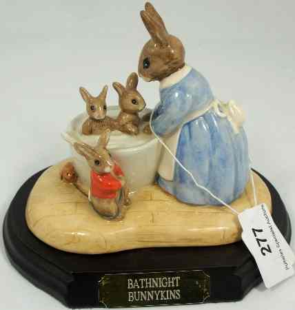 Appraisal: Royal Doulton Bunnykins Tableu Bathnight Bunnykins DB Limited Edition