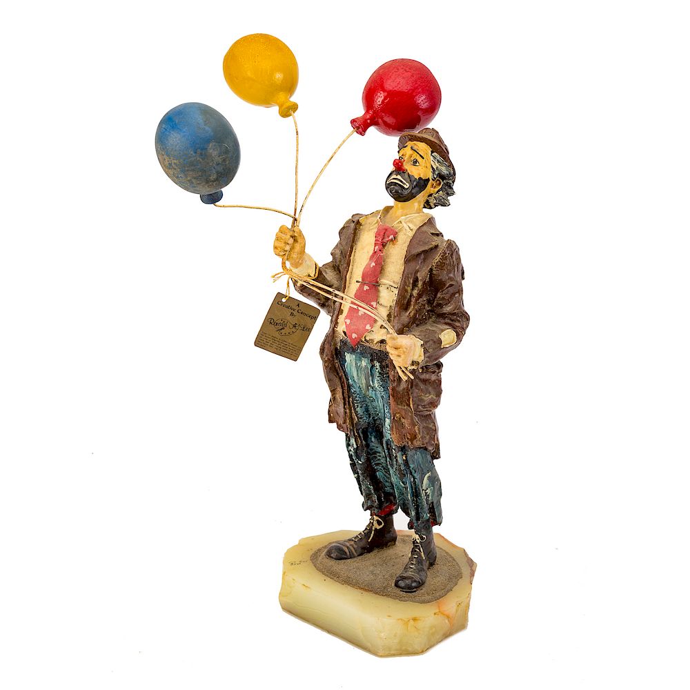 Appraisal: Ron Lee figure of a clown with balloons hand-painted figure