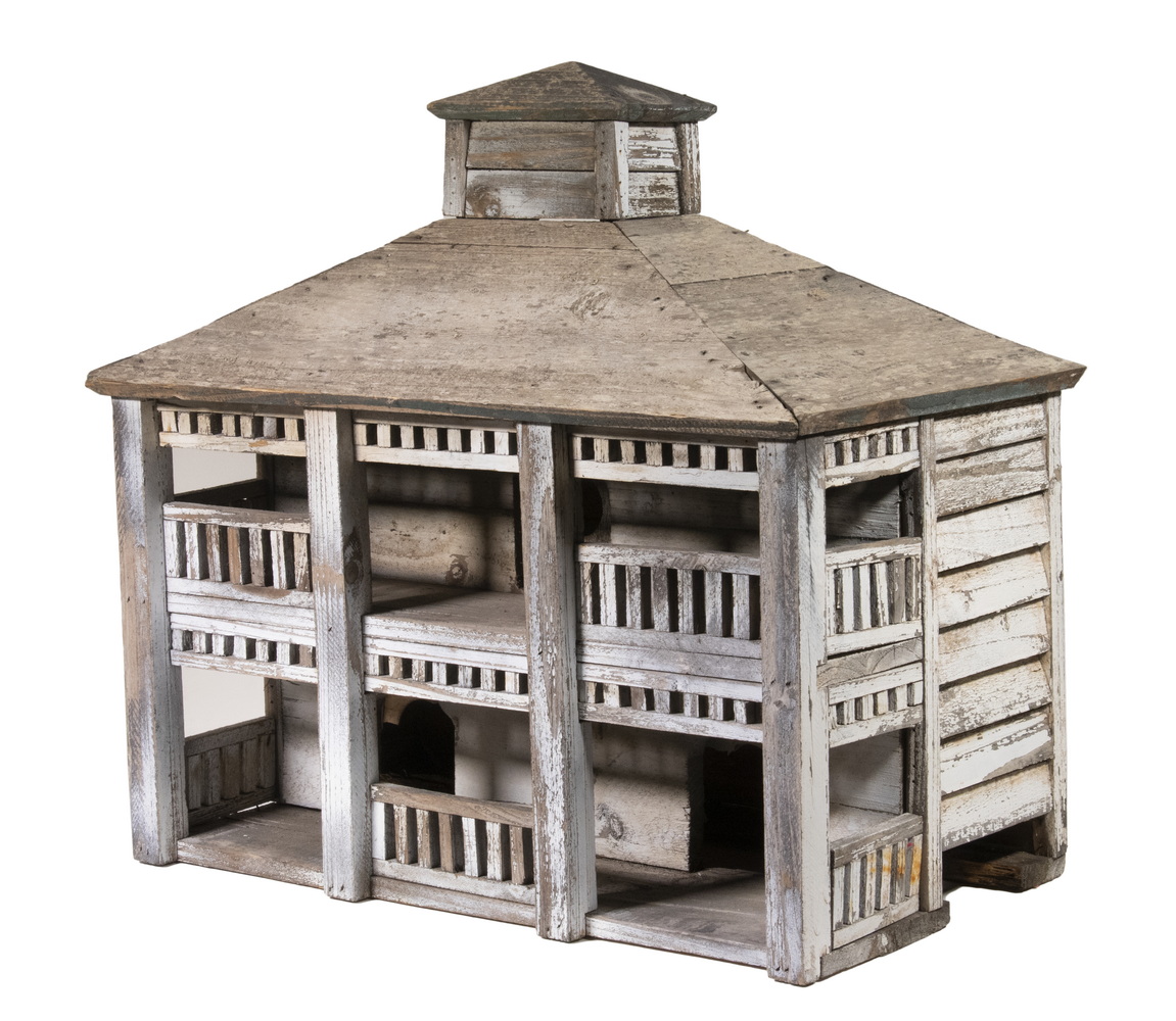 Appraisal: FOLK ART BIRDHOUSE IN FORM OF A MANSION Southern Style