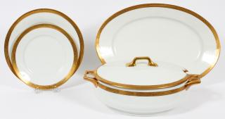 Appraisal: GINORI PLATES PLATTER AND CASSEROLE DISH PCS GINORI PLATES PLATTER