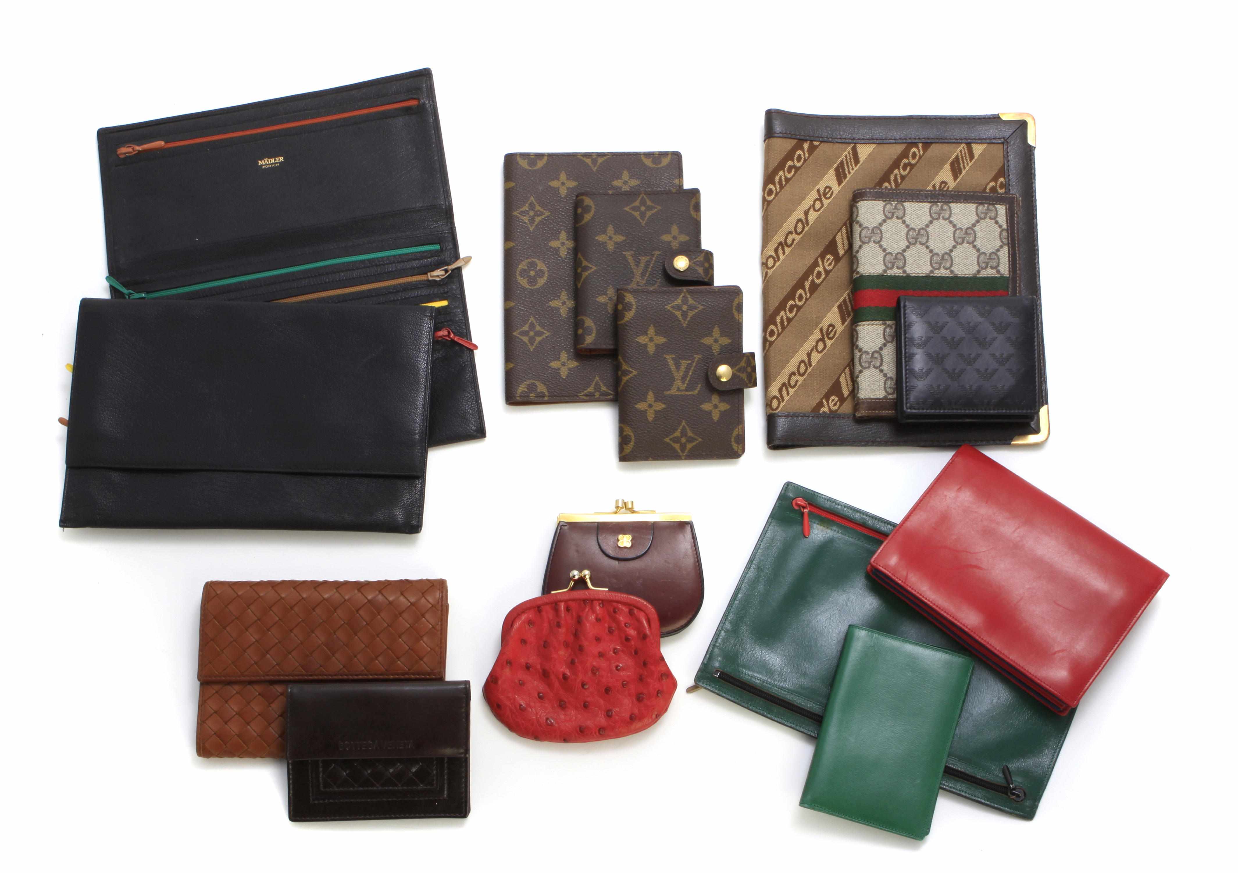 Appraisal: An assembled group of wallets and coin purses including a