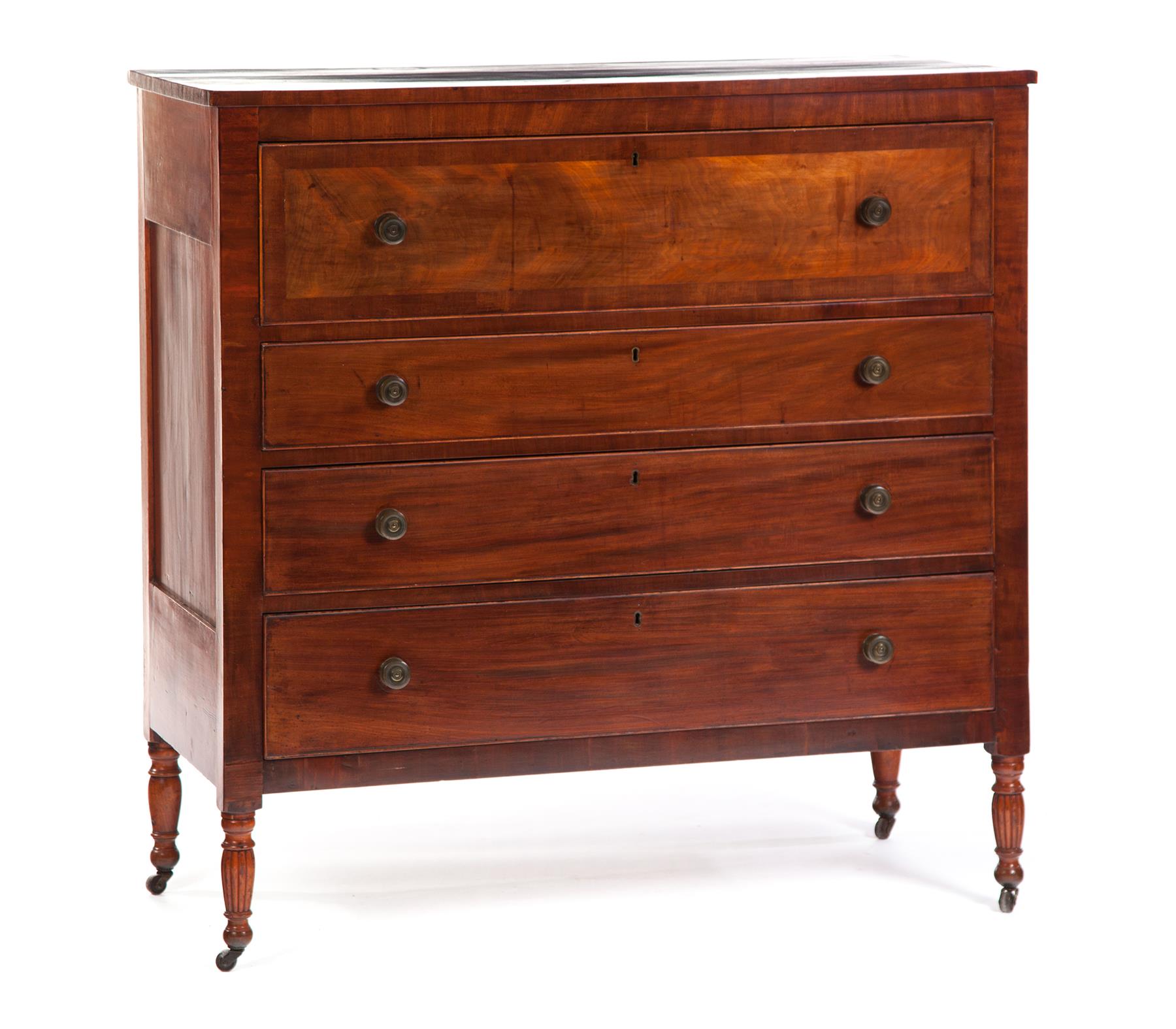 Appraisal: AMERICAN SHERATON CHEST OF DRAWERS Second quarter- th century cherry