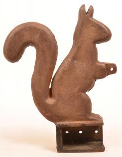 Appraisal: Cast Iron Squirrel Form Wind Mill Weight - h