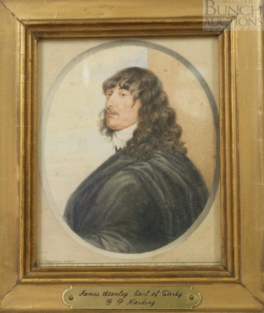 Appraisal: George Perfect Harding British - w c portrait of James