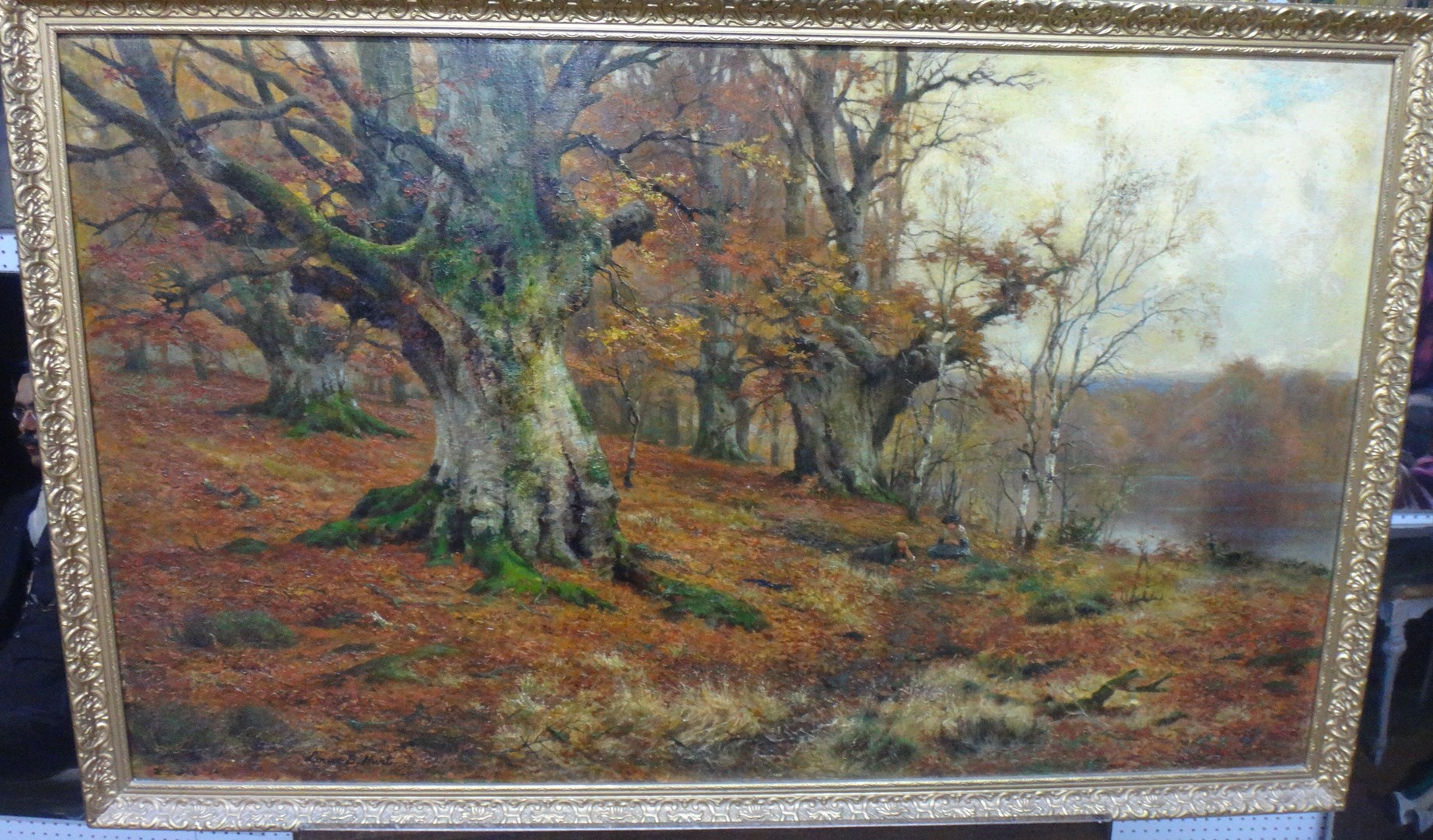 Appraisal: Louis Bosworth Hurt - Autumn Beeches oil on canvas signed