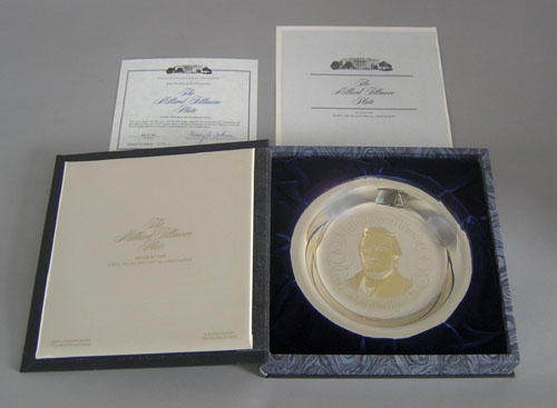 Appraisal: Seven Franklin Mint sterling silver presidential collector's plates