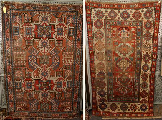 Appraisal: TWO CAUCASIAN RUGS circa feet inches x feet inches and