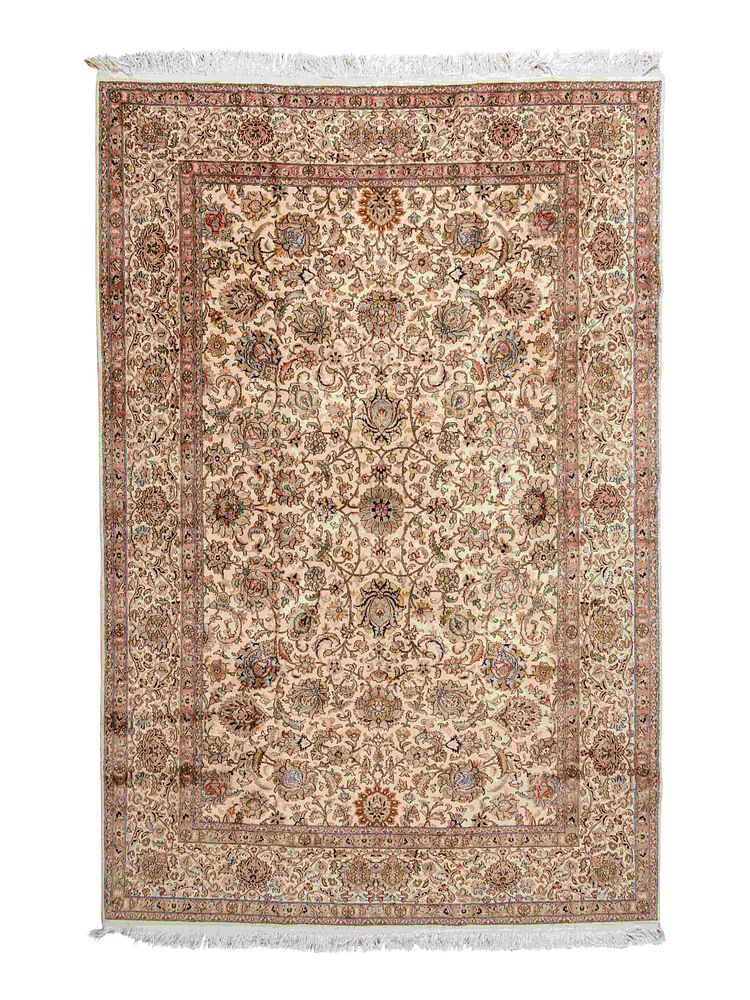 Appraisal: A Kashmir Silk Rug A Kashmir Silk Rug th Century