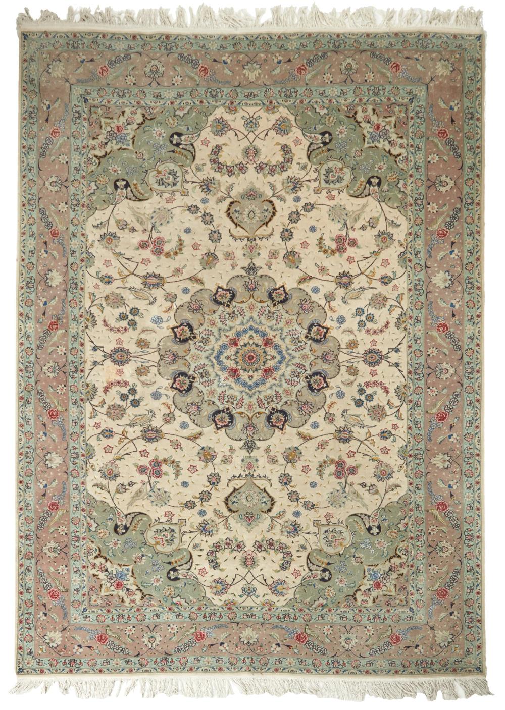 Appraisal: A Tabriz area rug Late th Early st Century The