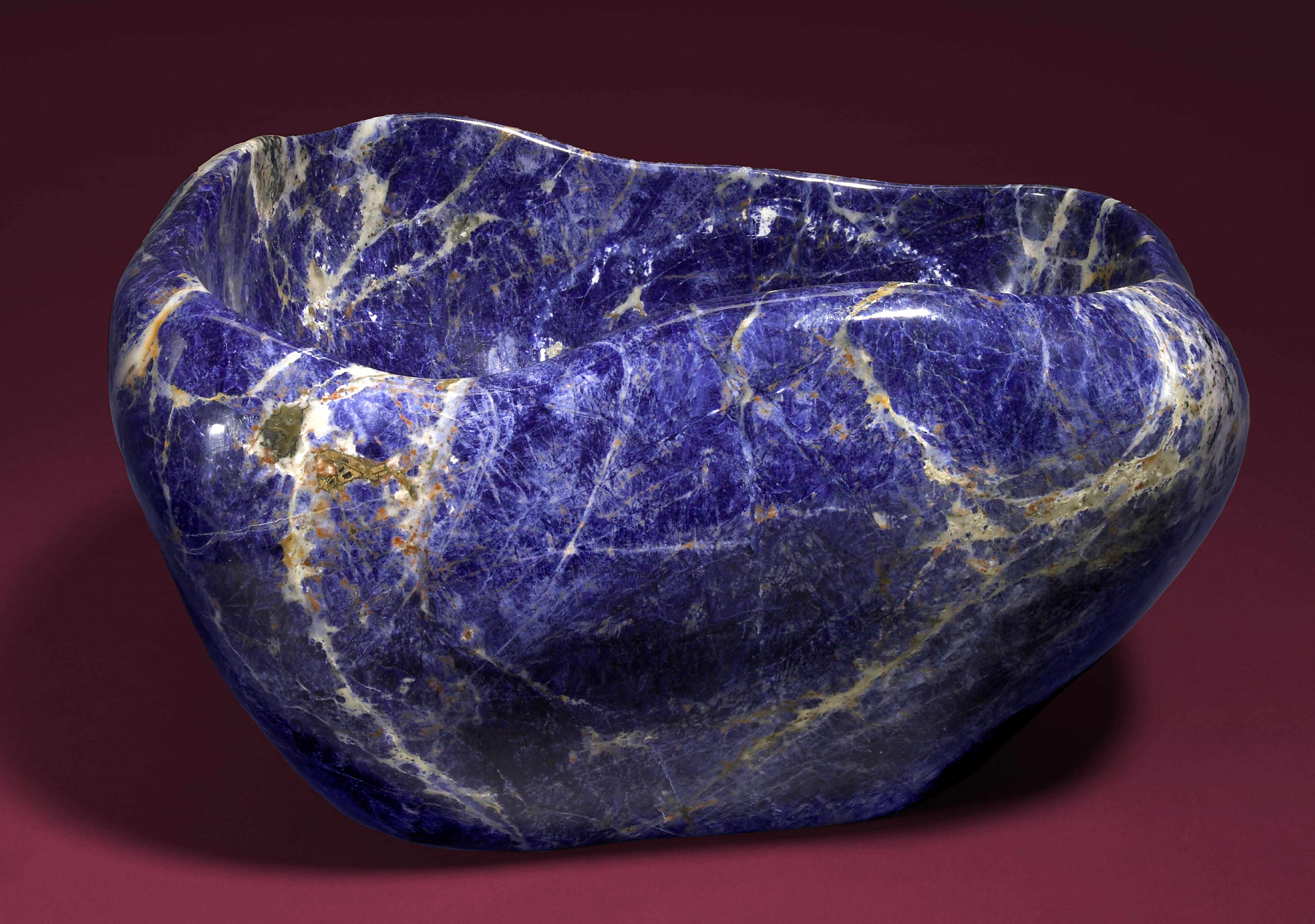 Appraisal: Featured Lapidary Artist Gunther Bohrer Impressive Sodalite Bowl Gunther BohrerIdar-Oberstein