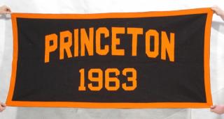 Appraisal: Large Vintage Felt Princeton Banner -- Dimensions H inches W