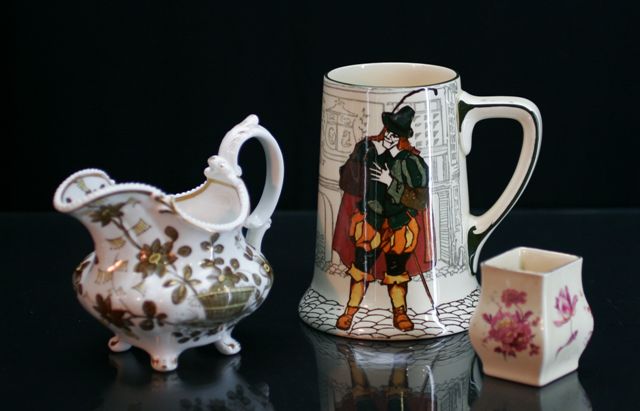 Appraisal: Two Royal Doulton pitchers together with a small Royal Doulton