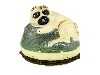 Appraisal: A CONTINENTAL ENAMEL PUG'S HEAD BONBONNIERE the dog lying on