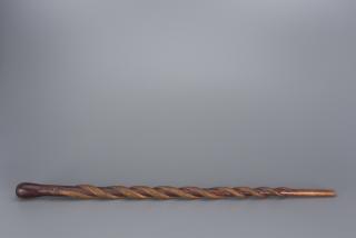 Appraisal: Snake Cane Snake Cane c in long Displays two carved