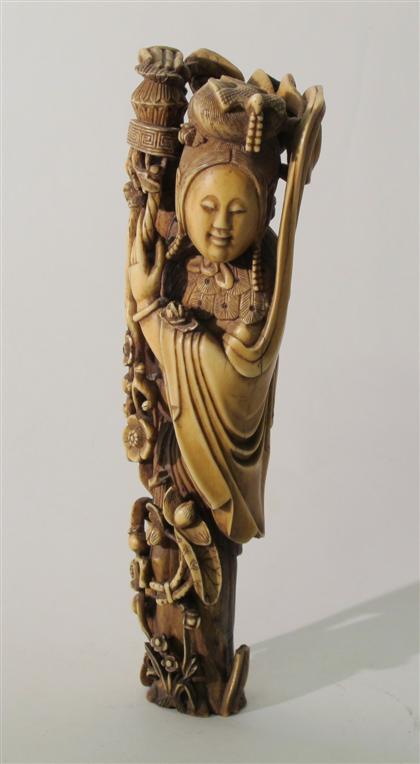 Appraisal: Chinese elephant ivory figure th century