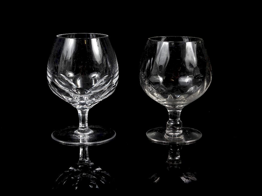 Appraisal: A Set of Thirteen Galway Glass Snifters in two A