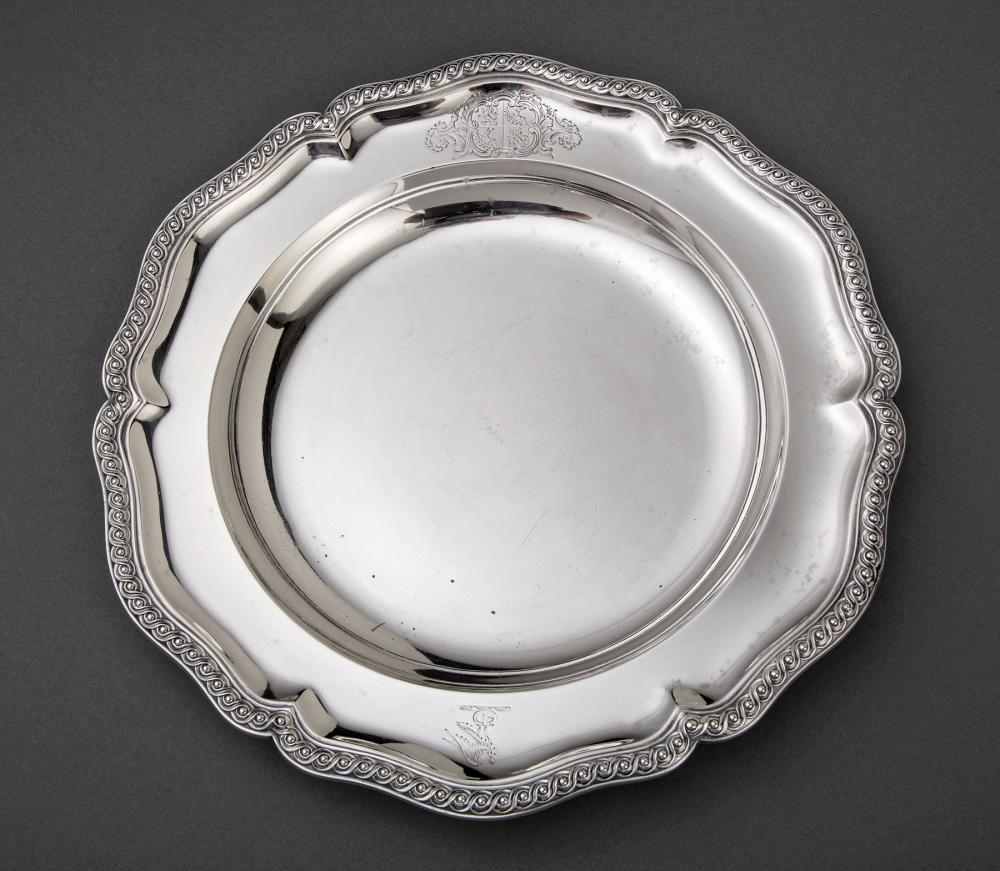 Appraisal: Victorian Sterling Silver Soup Plate Robert Hennell IV London also