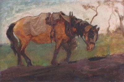 Appraisal: George Hemning Mason A R A - Plough Horse Inscribed