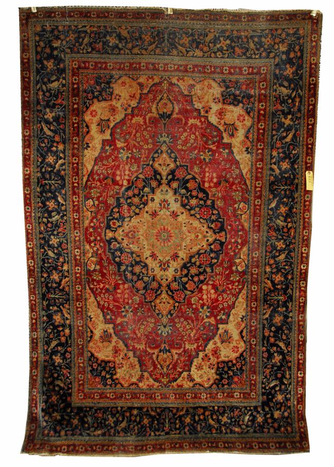 Appraisal: MOHTASHEM KASHAN RUG Persia circa feet inches x feet inches