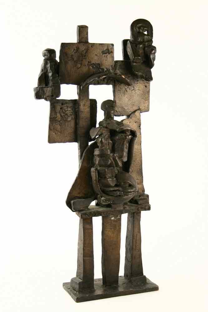 Appraisal: BRONZE SCULPTURE - Abstract Figural by Elena Kepalaite AZ -