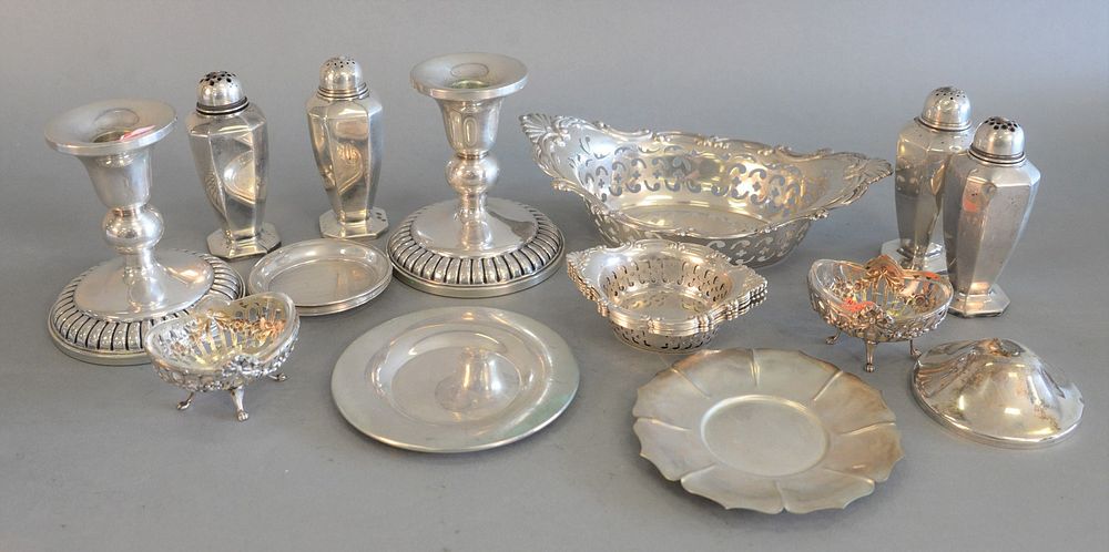 Appraisal: Sterling Silver Lot to include nut dishes pair salts pair