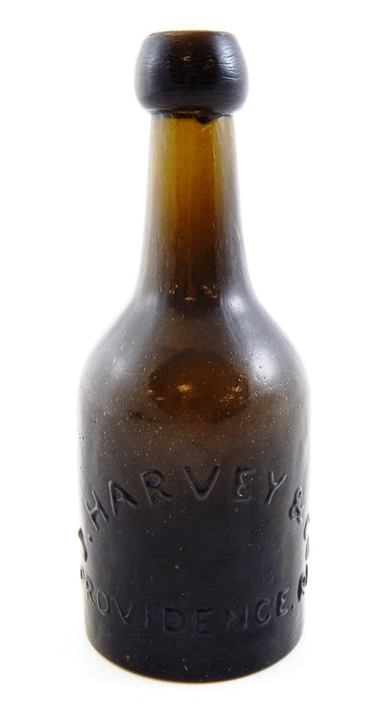 Appraisal: GLASS J HARVEY CO PROVIDENCE RI bottle New England medium