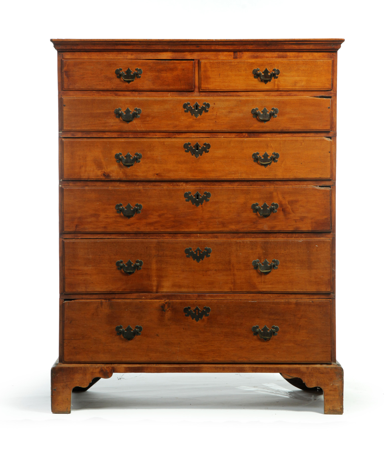 Appraisal: CHIPPENDALE HIGH CHEST OF DRAWERS American th quarter- th century