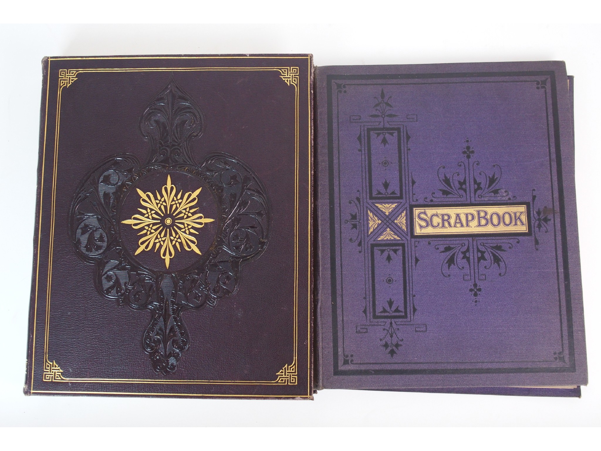 Appraisal: Two Victorian albums of scraps and illustrationsof various subjects -