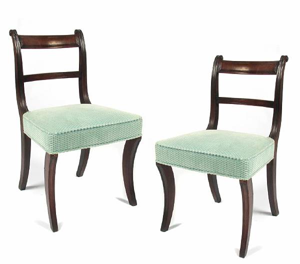 Appraisal: A set of four William IV chairs height in width