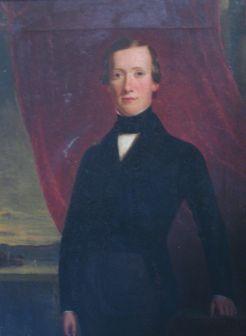 Appraisal: ENGLISH SCHOOL circa A portrait of a young gentleman standing