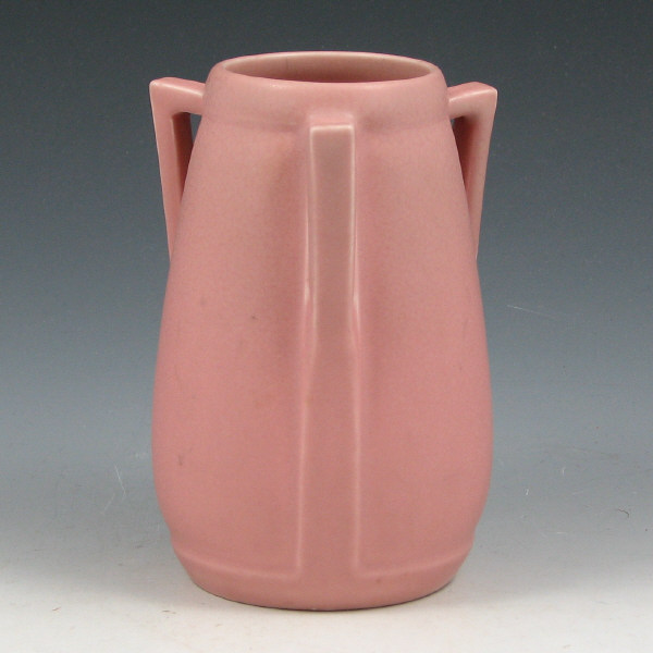 Appraisal: Rookwood Matte Pink Arts Crafts Vase - Mint Rookwood three-handled