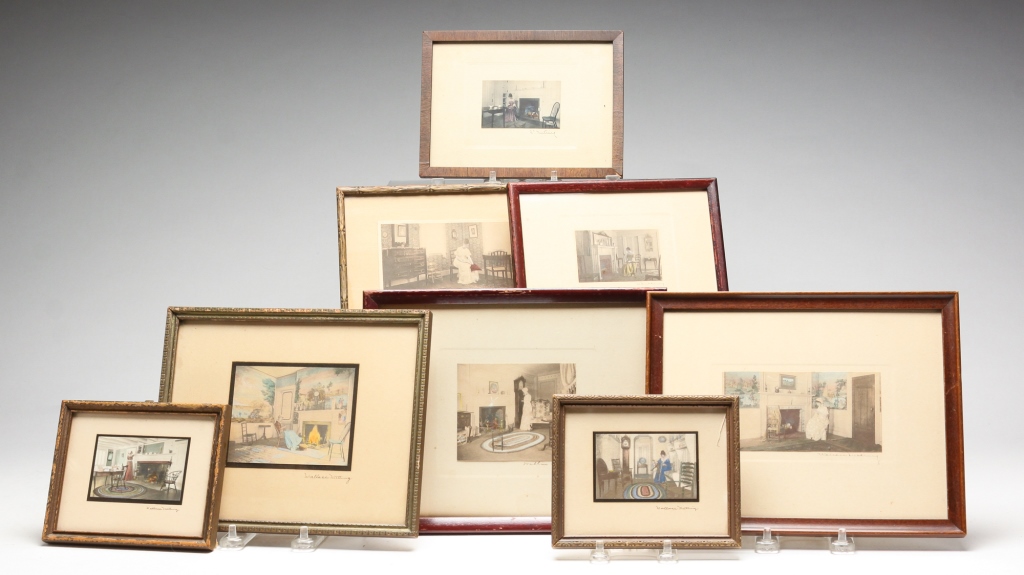 Appraisal: SMALL WALLACE NUTTING INTERIOR PRINTS American first quarter th century