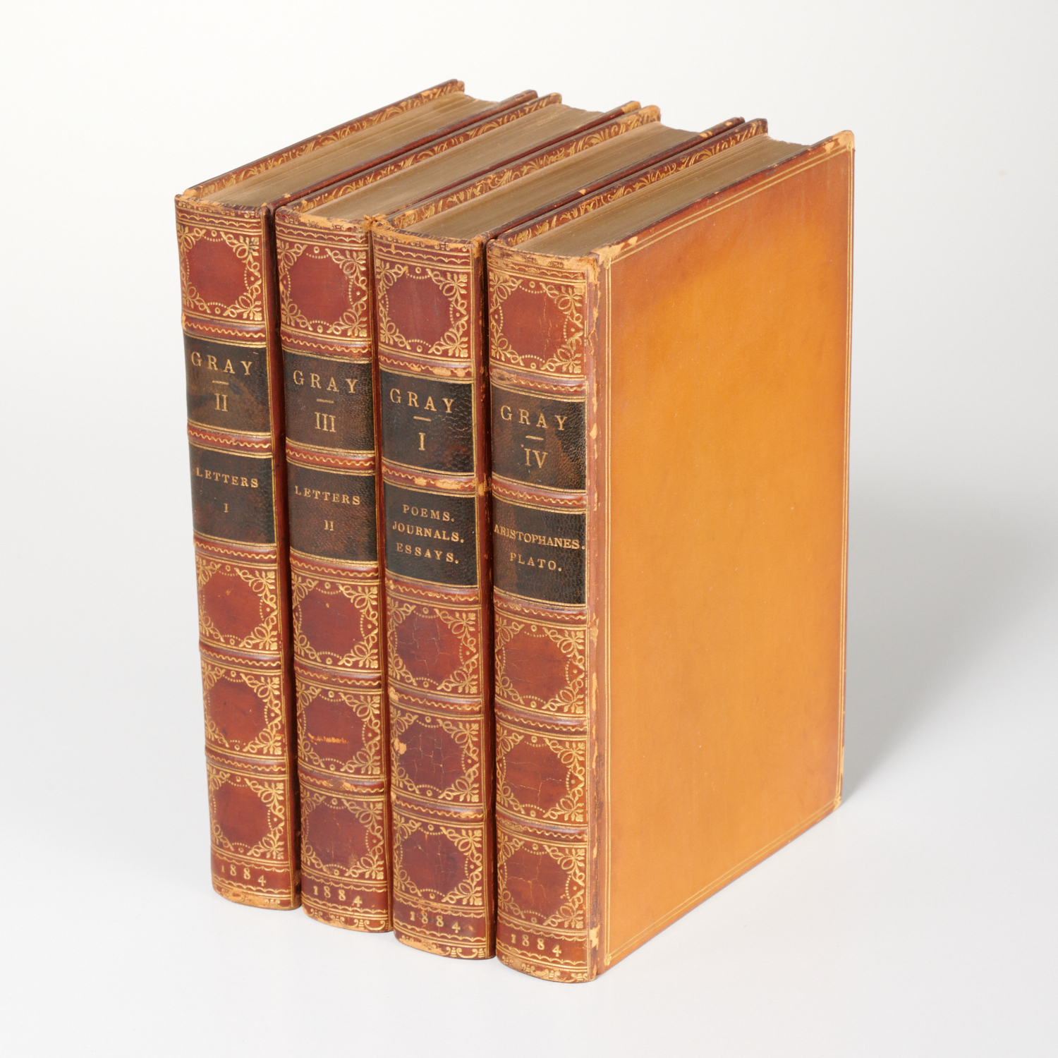 Appraisal: VOLS WORKS OF THOMAS GRAY FINE BINDING The Works of