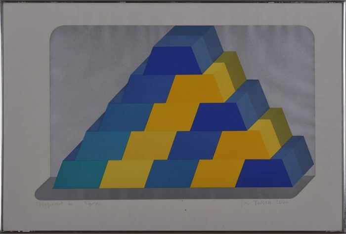 Appraisal: JOE TILSON b ZIGGURAT Serigraph in colors x in sight