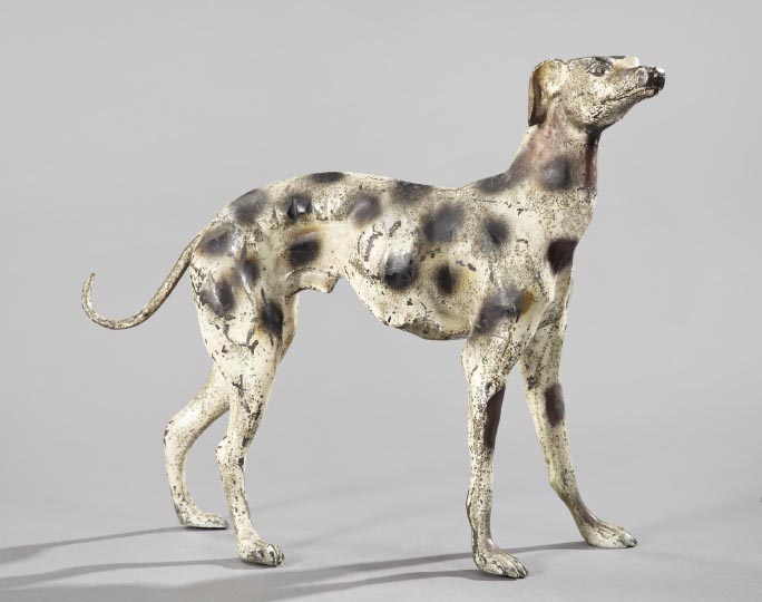 Appraisal: Vienna Bronze Figure of a Spotted Whippet first quarter th