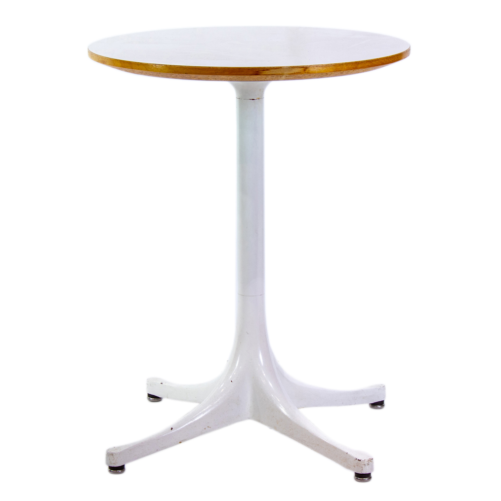 Appraisal: A HERMAN MILLER NELSON PEDESTAL SIDE TABLE A Herman Miller